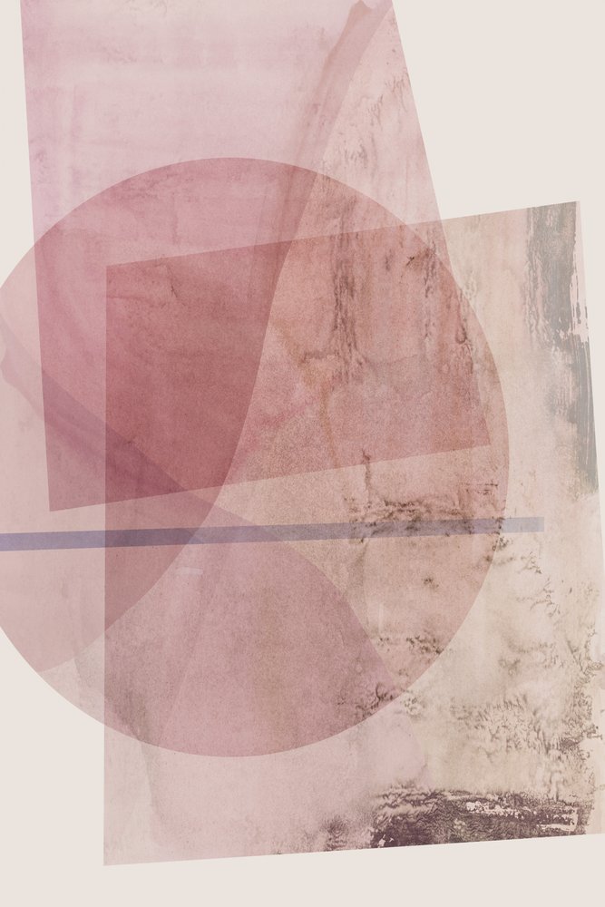Abstracte roze vormen door cartissi