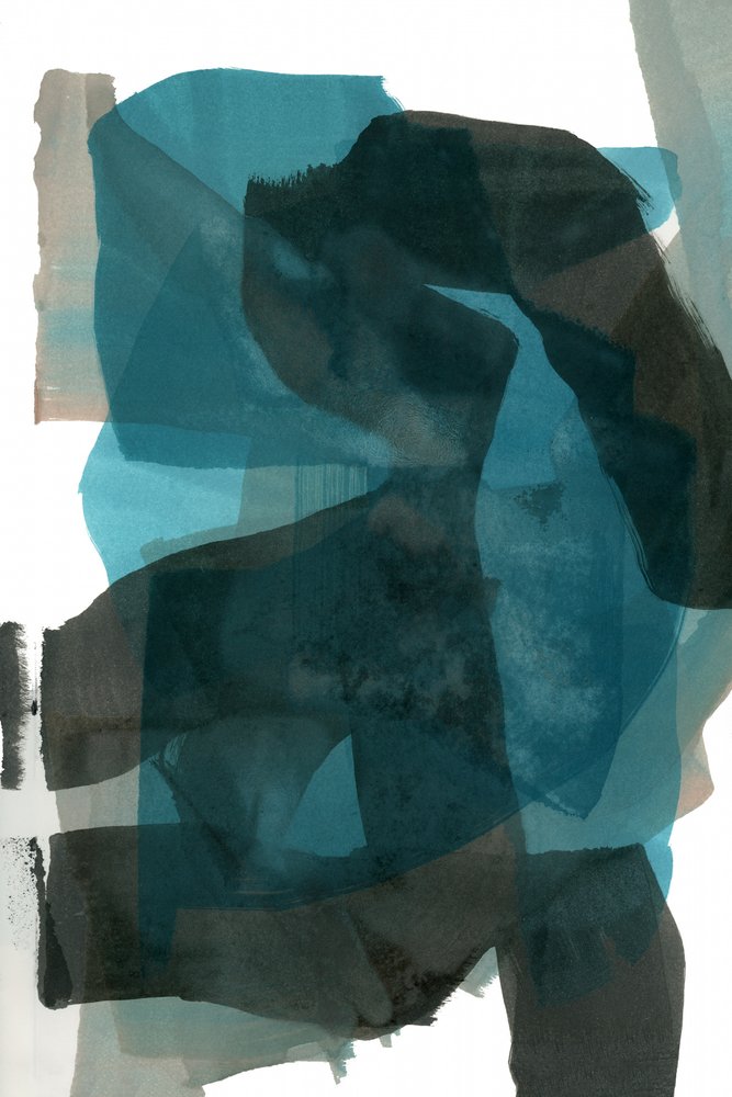 Abstracte blauwgroene lagen door cartissi