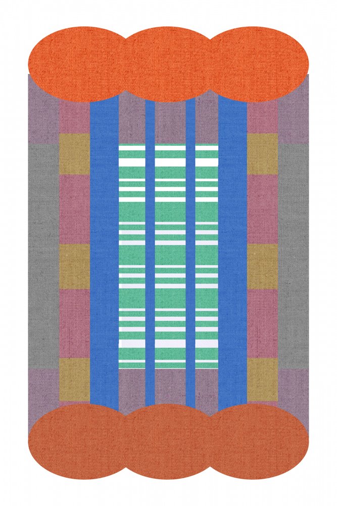 Abstracte textielstrepen door cartissi