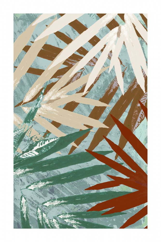 Abstract tropisch gebladerte door cartissi