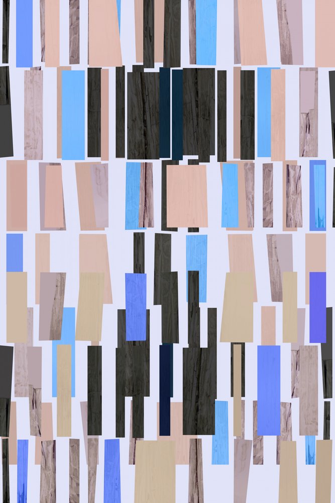 Abstracte houten blokken door cartissi