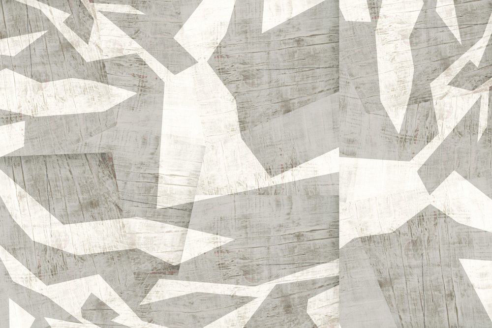 Abstracte houten vormen door cartissi