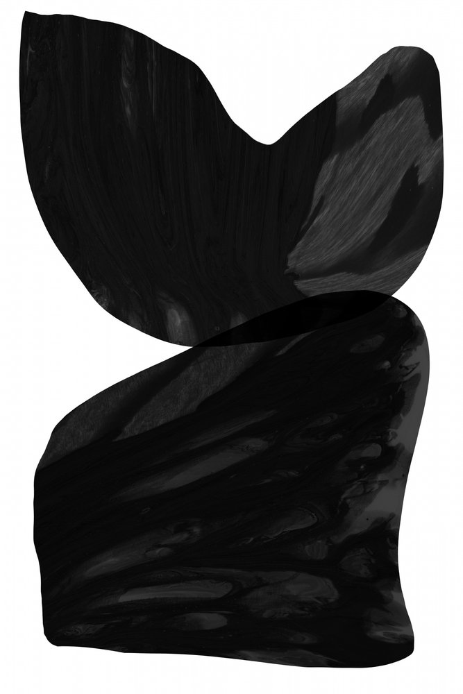 Zwarte abstracte vormen door cartissi