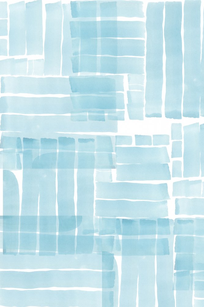 Blauwe aquarelblokken door cartissi