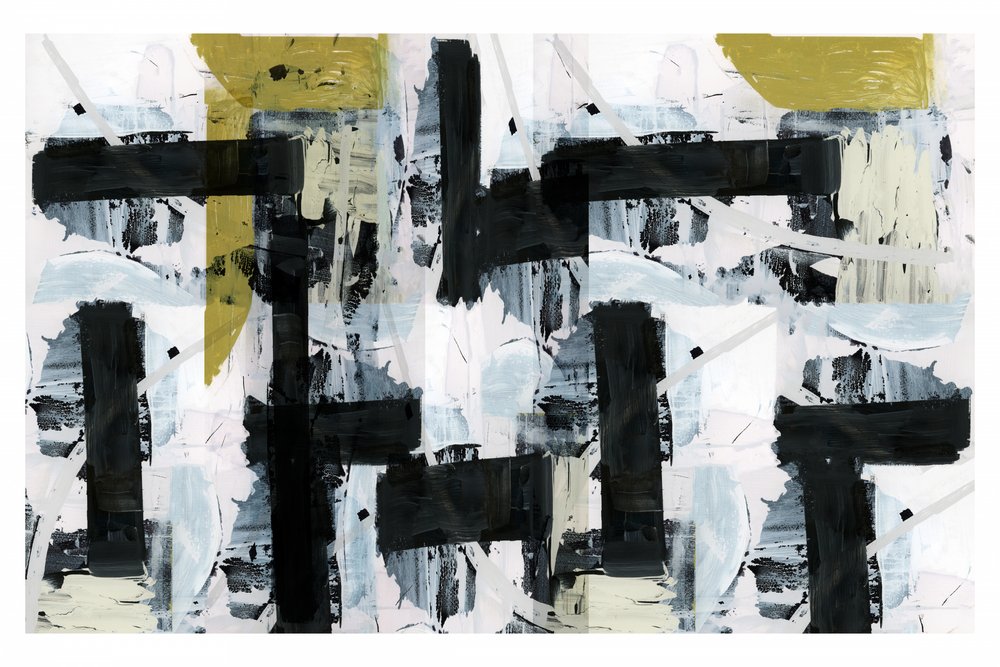Gedurfde geometrische abstracte kunst door cartissi