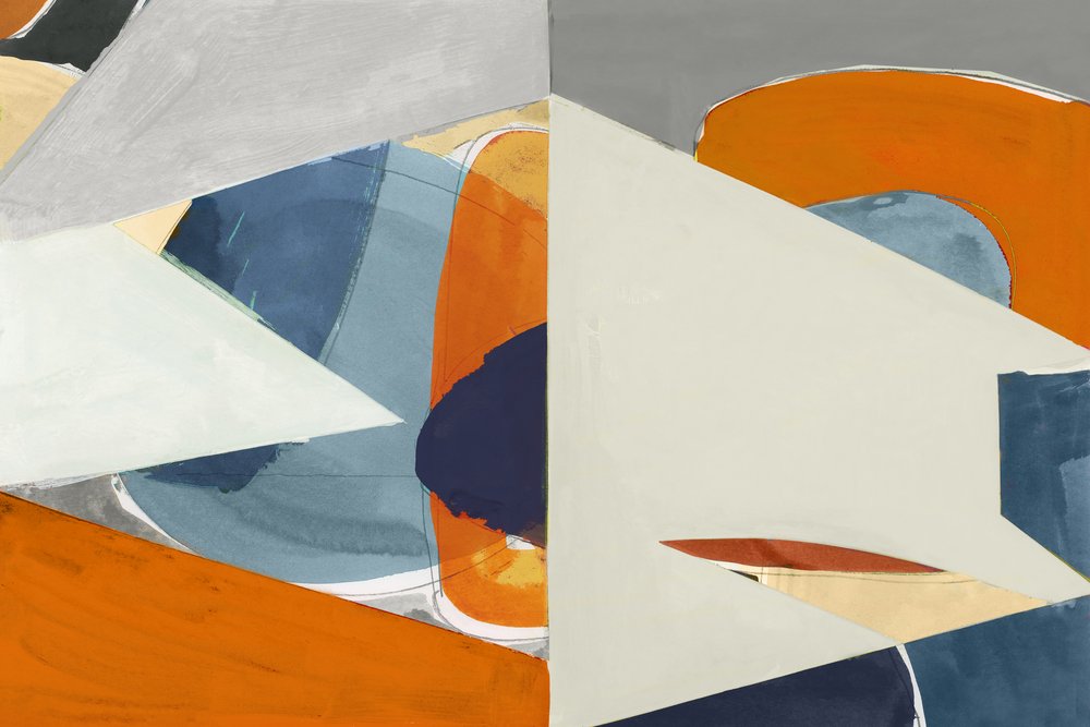 Gedurfde geometrische abstracte kunst door cartissi