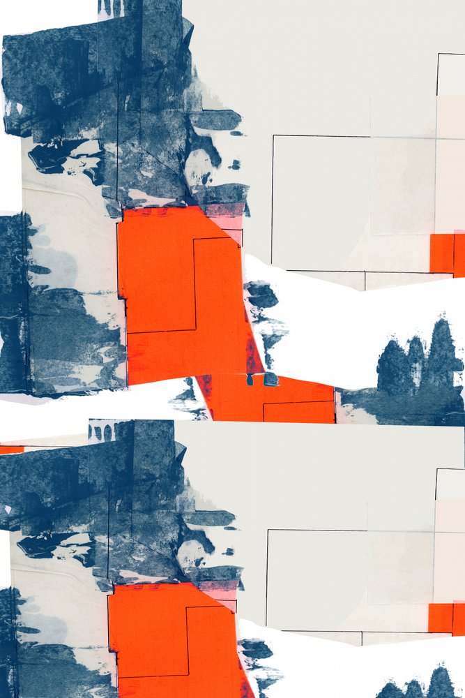 Gedurfde geometrische abstracte kunst door cartissi