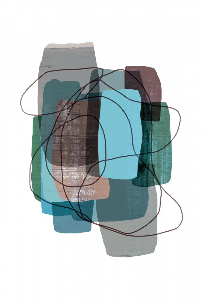 Rustige abstracte lagen door cartissi