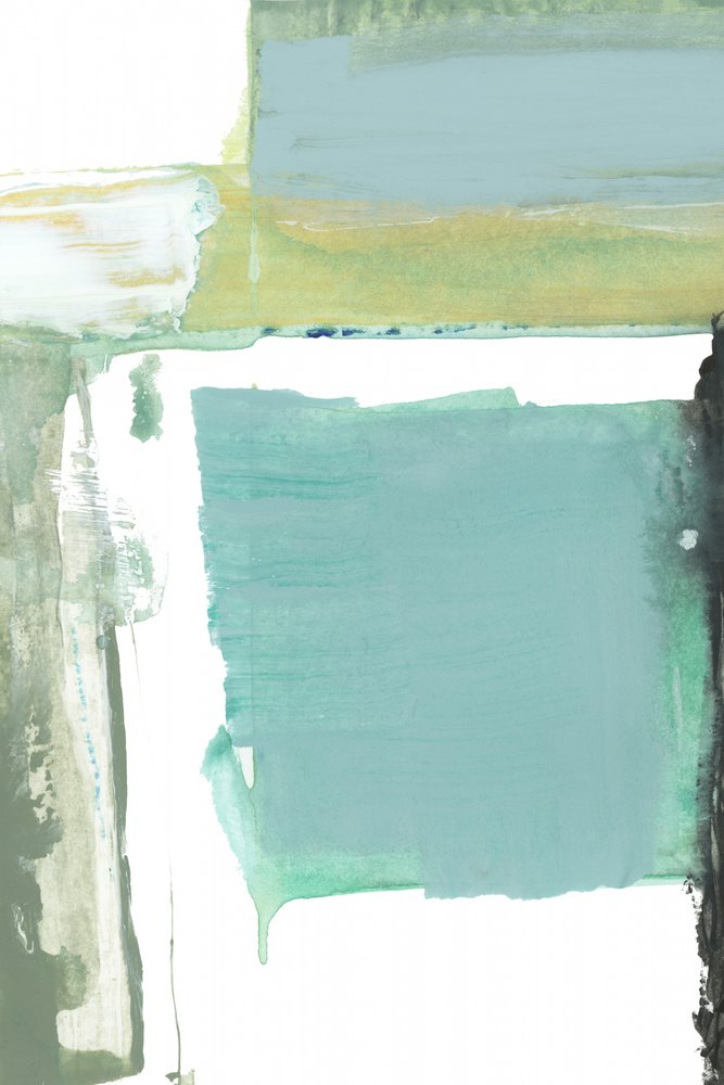 Rustig, blauwgroen, abstract door cartissi