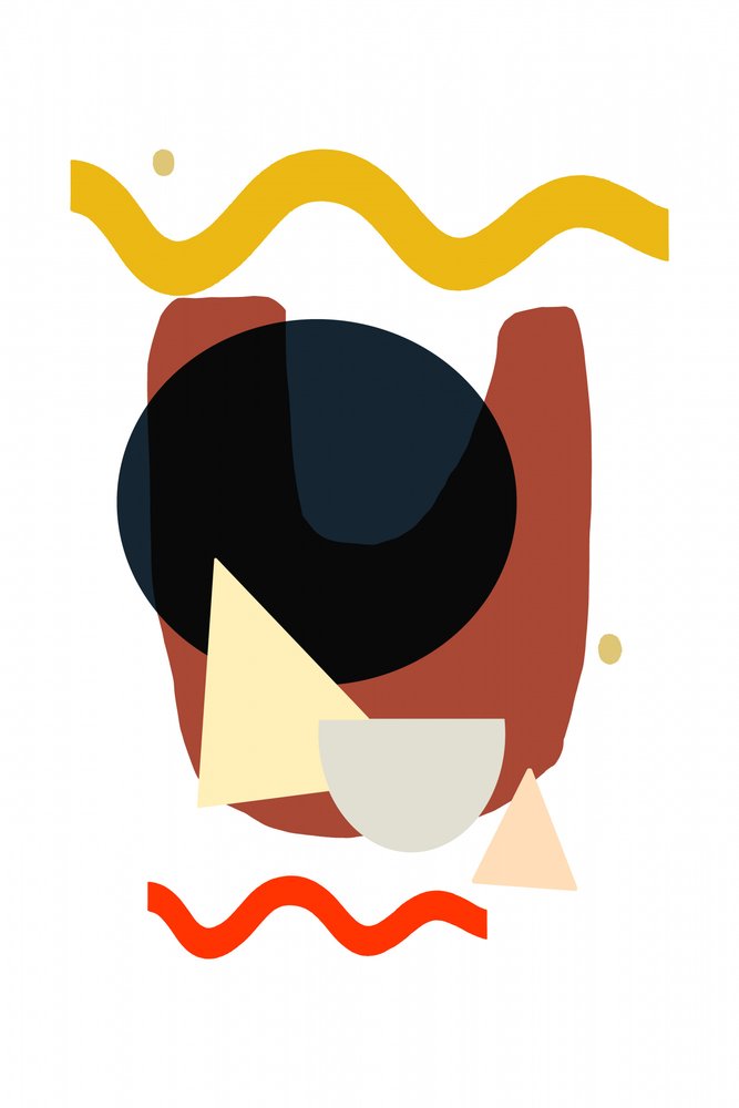 Kleurrijke abstracte vormen door cartissi