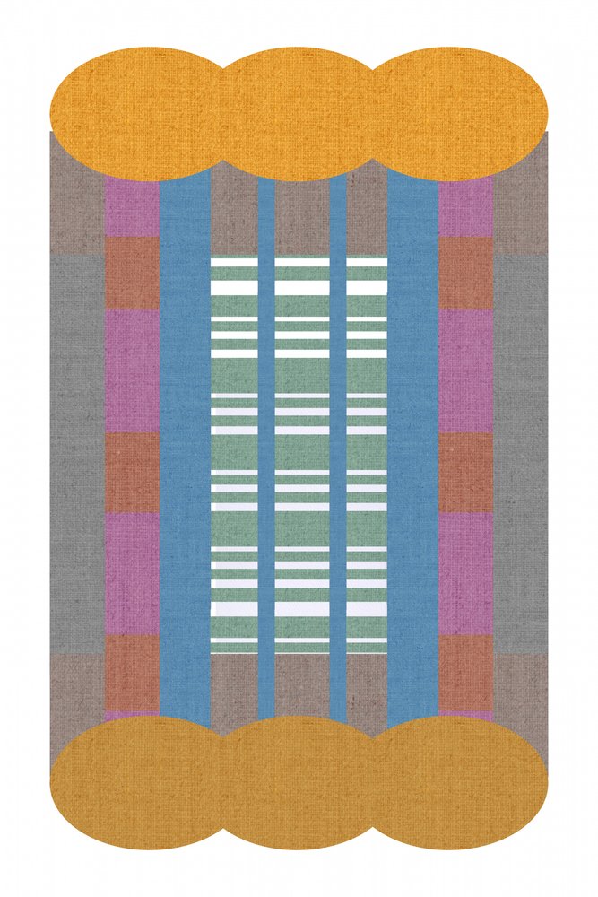 Kleurrijk geometrisch textiel door cartissi