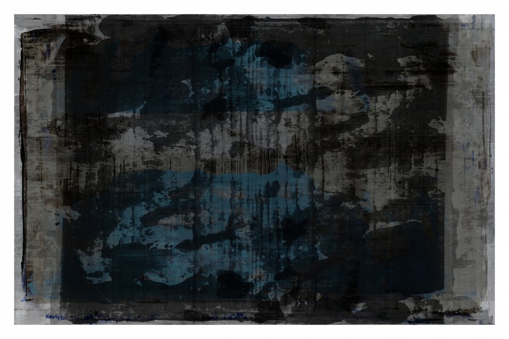 Donkerblauw, grunge, abstract door cartissi