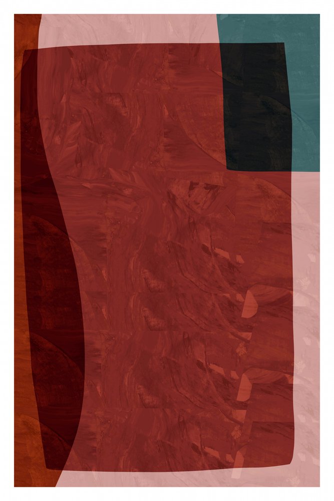Dieprode abstracte lagen door cartissi