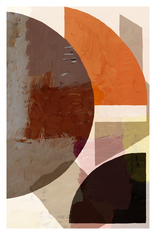 Aardse abstracte vormen door cartissi