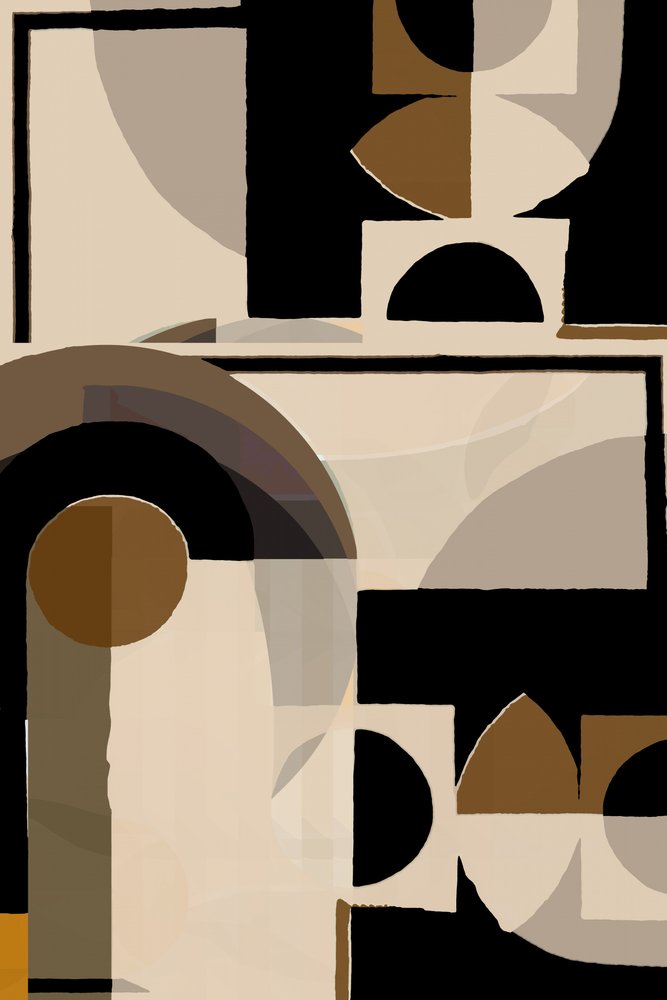 Aardse geometrische abstractie door cartissi
