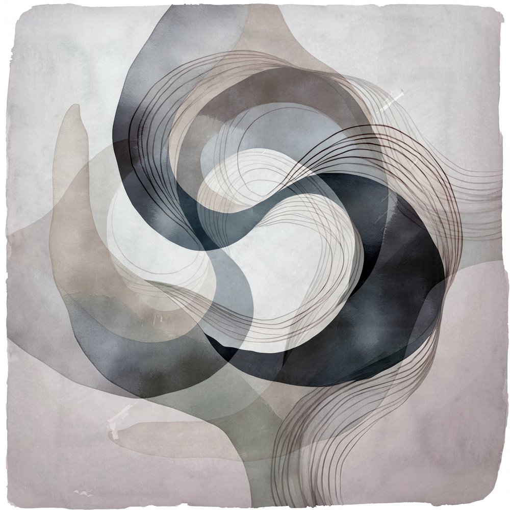 Vloeiende abstracte rondingen door cartissi