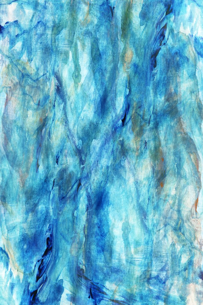 Vloeibaar blauw abstract door cartissi