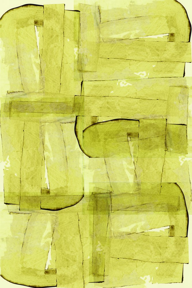 Vloeibaar groen – Abstract door cartissi