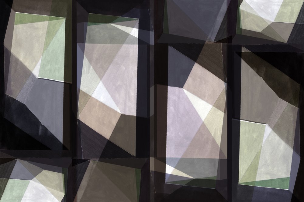 Geometrisch raamlicht door cartissi