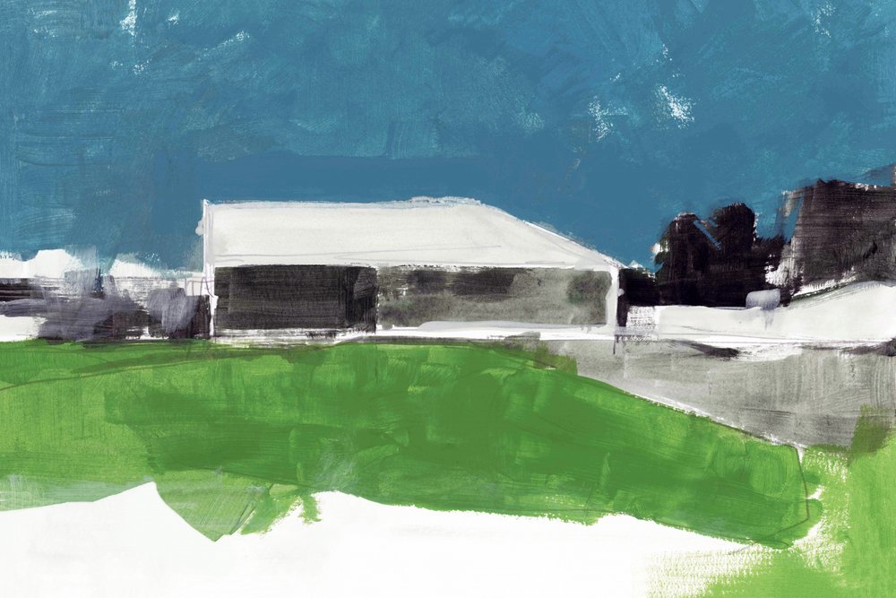 Green Field-schuur door cartissi