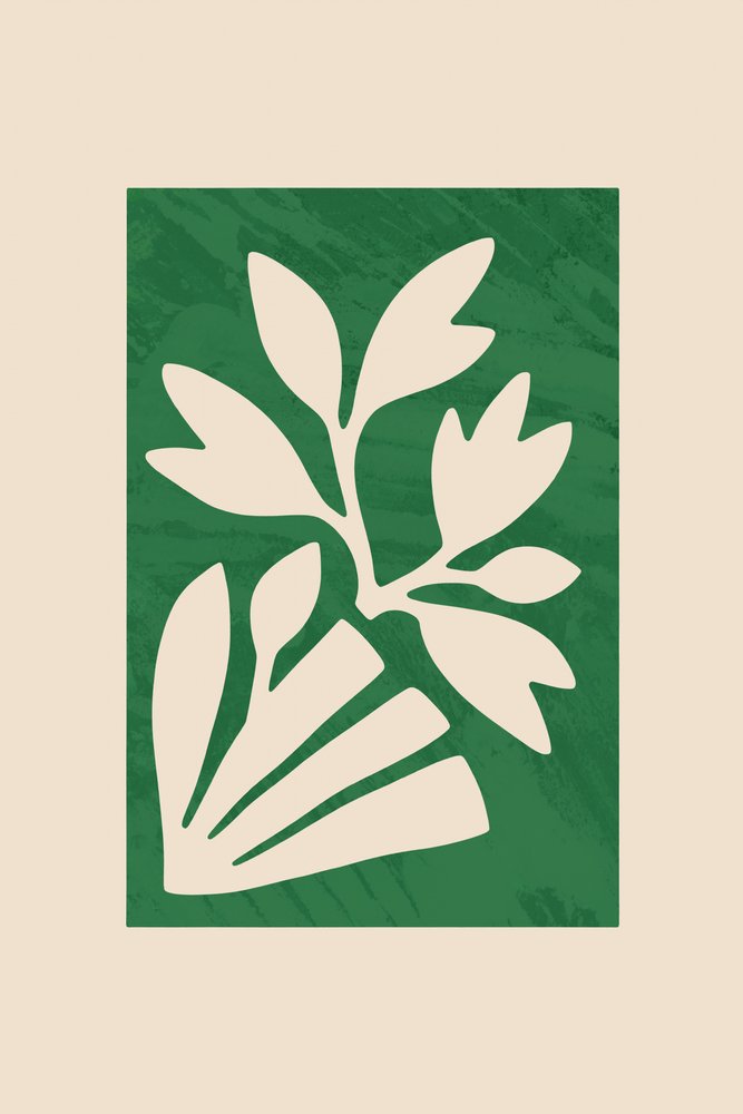 Minimalistische botanische uitsnede door cartissi