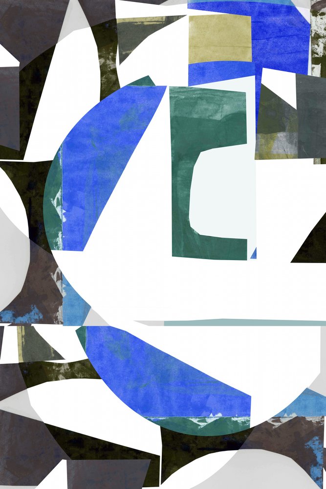 Moderne geometrische collage door cartissi