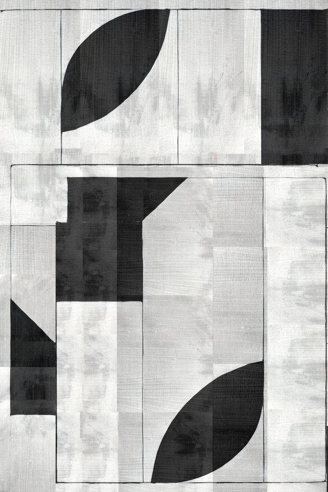 Modern geometrisch monochroom door cartissi