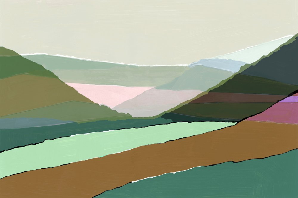 Modern gelaagd landschap door cartissi