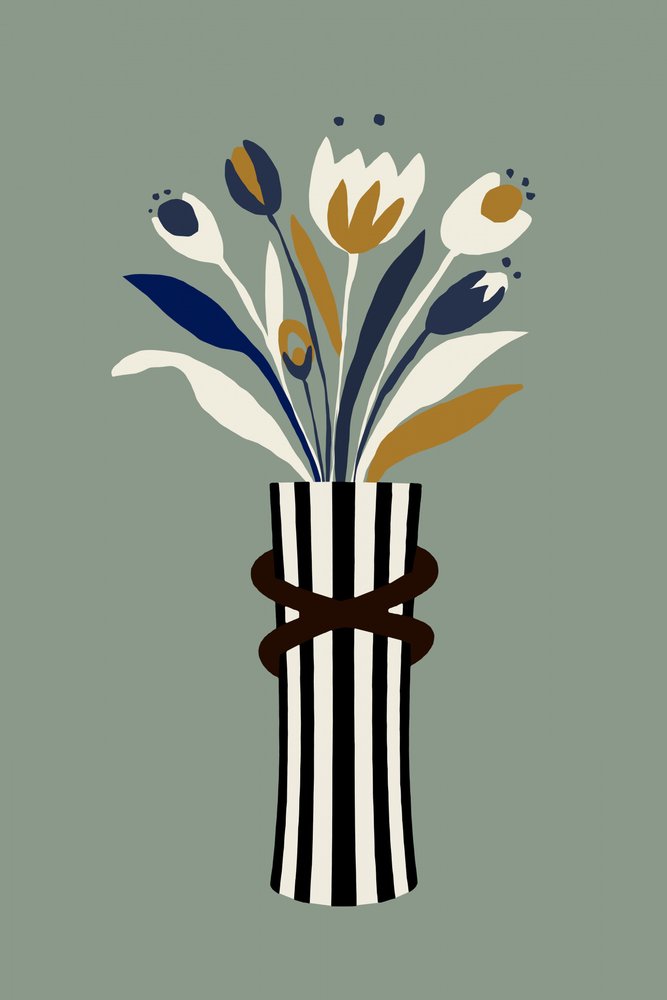 Modern tulpenboeket door cartissi