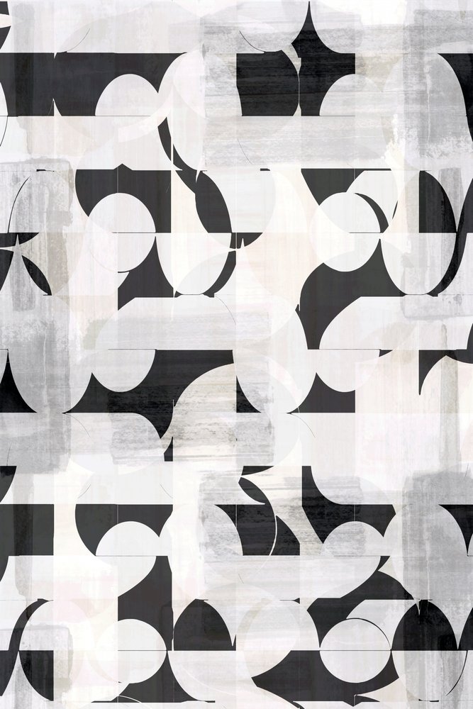 Monochroom geometrisch patroon door cartissi
