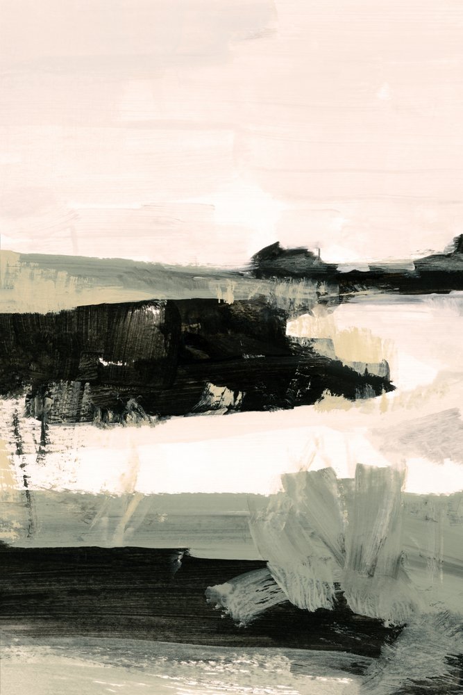 Ingetogen abstract landschap door cartissi