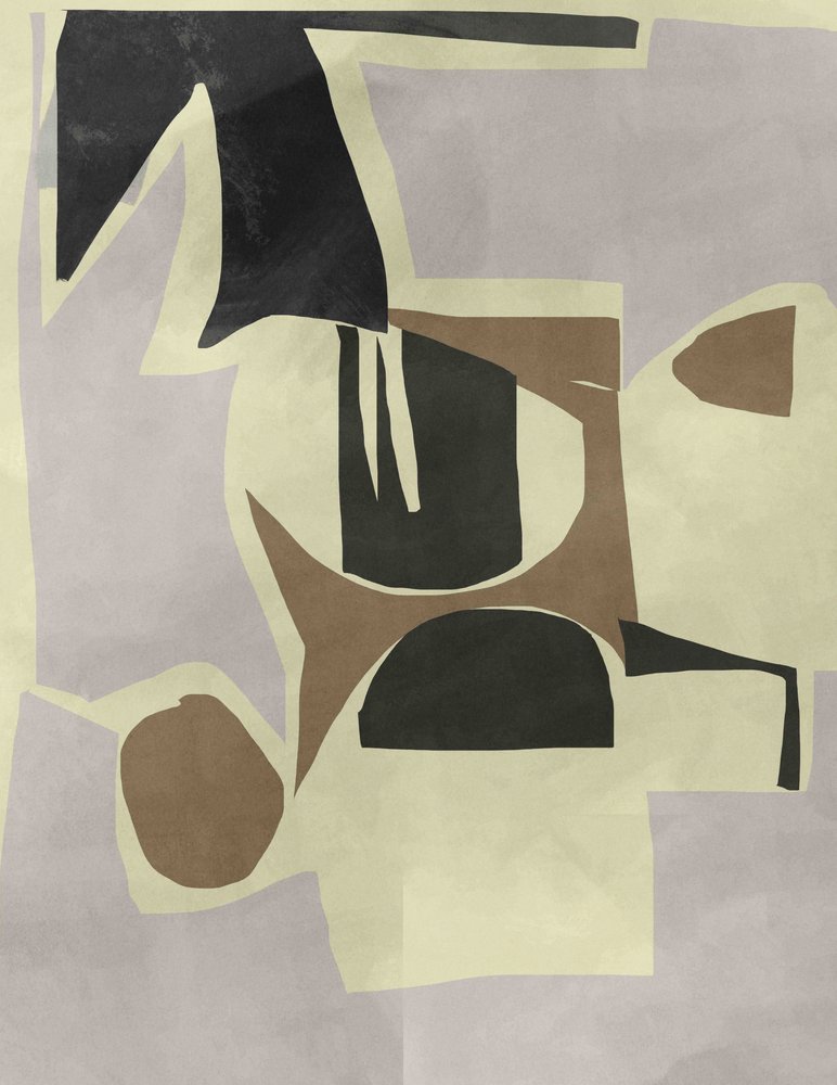 Ingetogen abstracte vormen door cartissi
