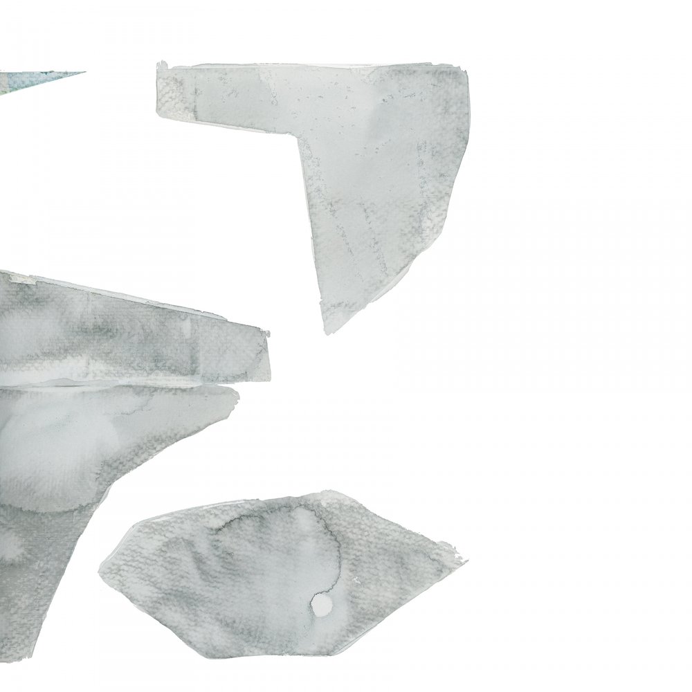 Gedempte aquarelvormen door cartissi