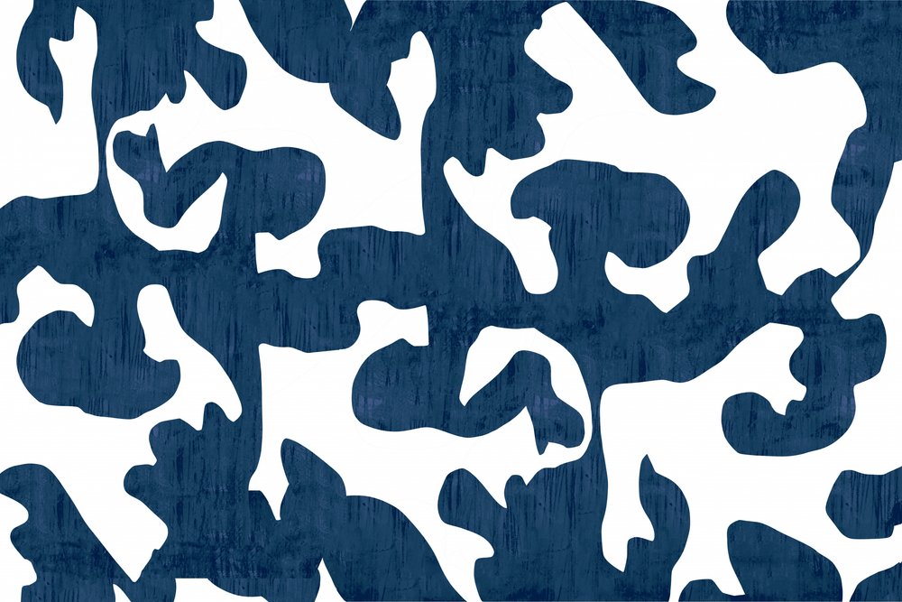 Biologisch blauw patroon door cartissi