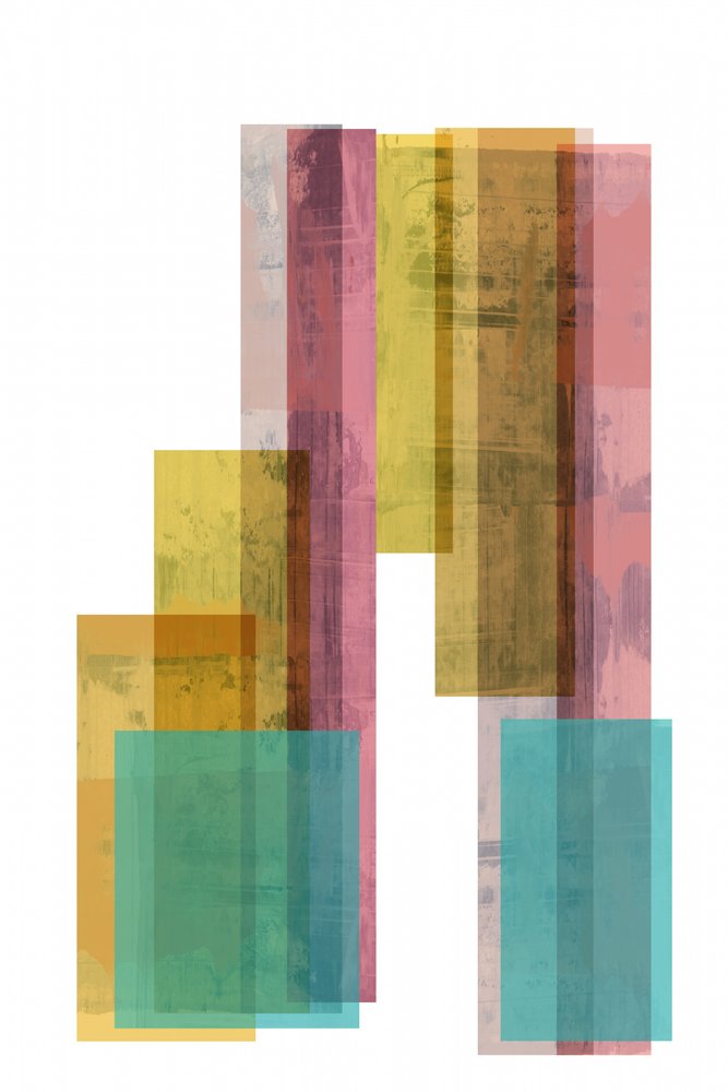 Overlappende kleurblokken door cartissi