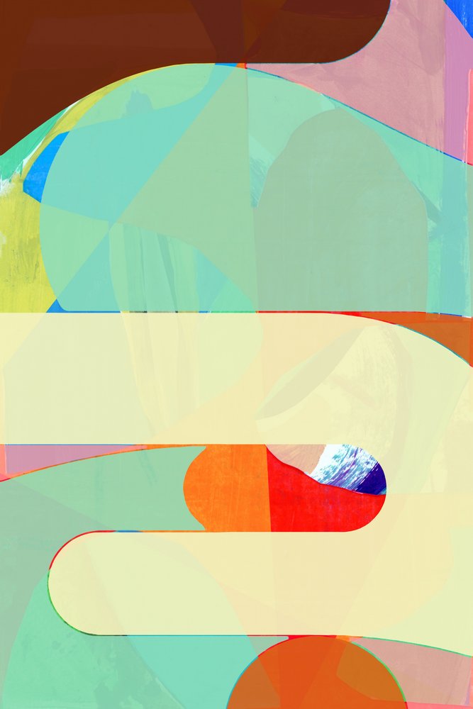 Rustige abstracte rondingen door cartissi
