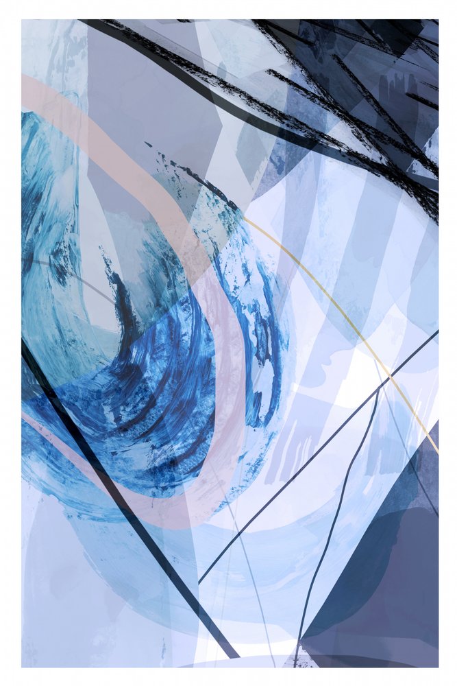 Rustige abstracte stroming door cartissi