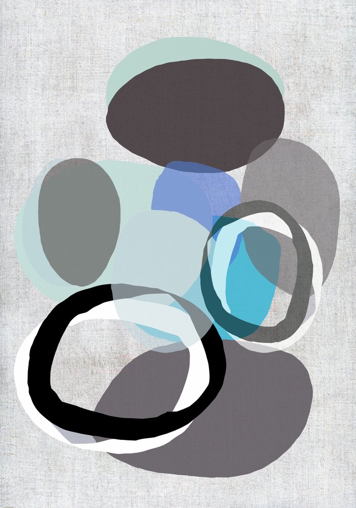 Rustige abstracte vormen door cartissi