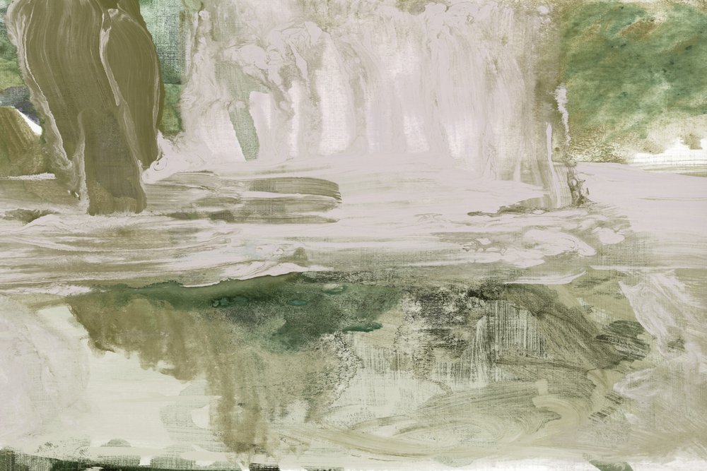 Zachtgroene waterval door cartissi