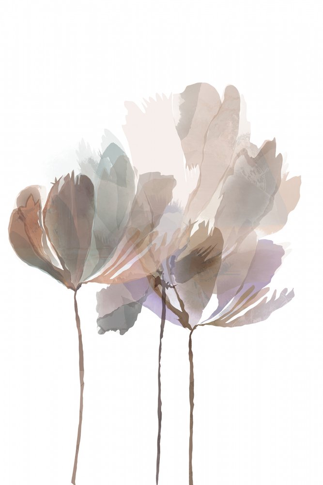 Zachte aquarelbloemen door cartissi