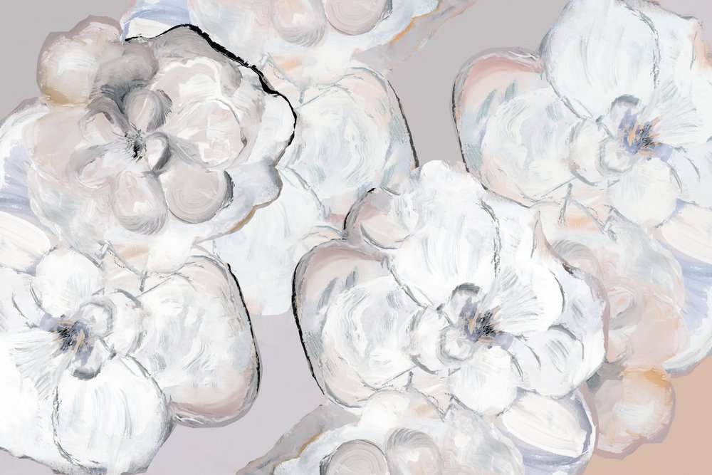 Zachte witte bloesems door cartissi