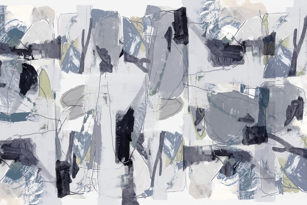 Subtiele abstracte vormen door cartissi