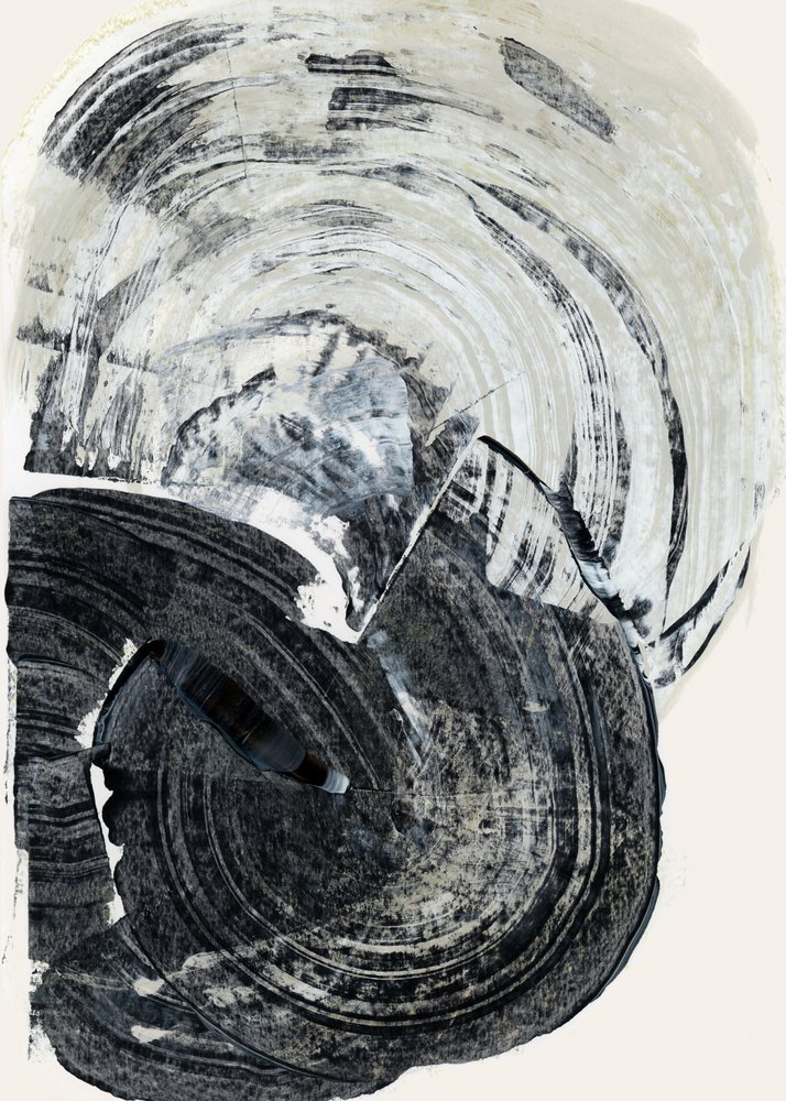 Wervelend monochroom abstract door cartissi