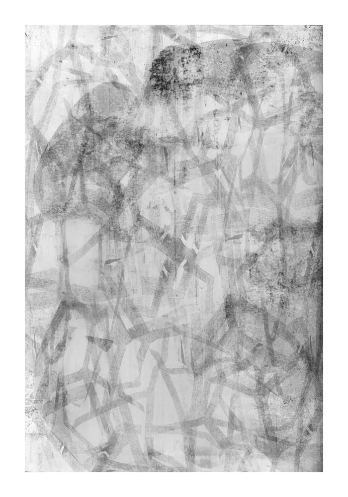 Getextureerd, monochroom, abstract door cartissi