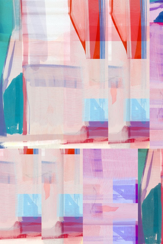 Levendige abstracte blokken door cartissi
