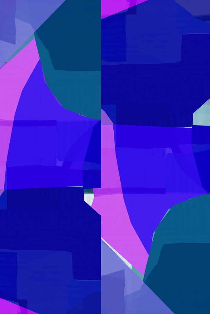 Levendige abstracte blauwe vormen door cartissi