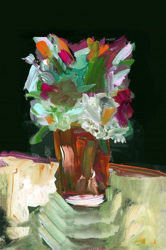 Levendige abstracte bloemen door cartissi