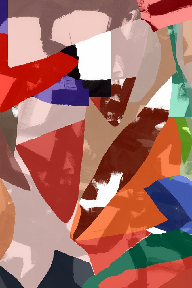 Levendige abstracte vormen door cartissi