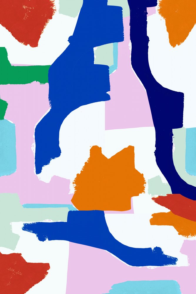 Levendige abstracte vormen door cartissi