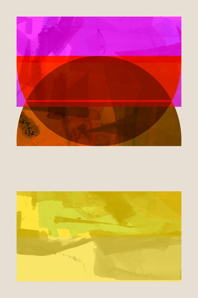 Levendige geometrische abstracte kunst door cartissi